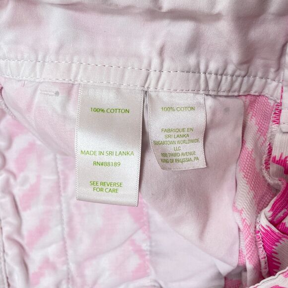 Lilly Pulitzer Walsh Shorts Size 0 Pink Chevron Striped Prep Style 92925 Summer - Picture 7 of 10